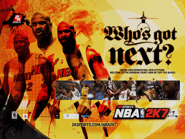NBA 2K7 title screen for Xbox